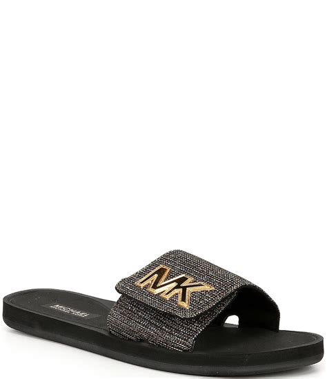 michael kors mk slide sandals|michael kors sandals size 5.